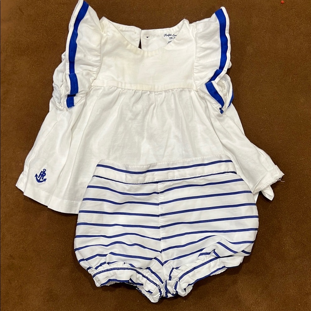 Ralph Lauren Baby Girl Matching Set 3M